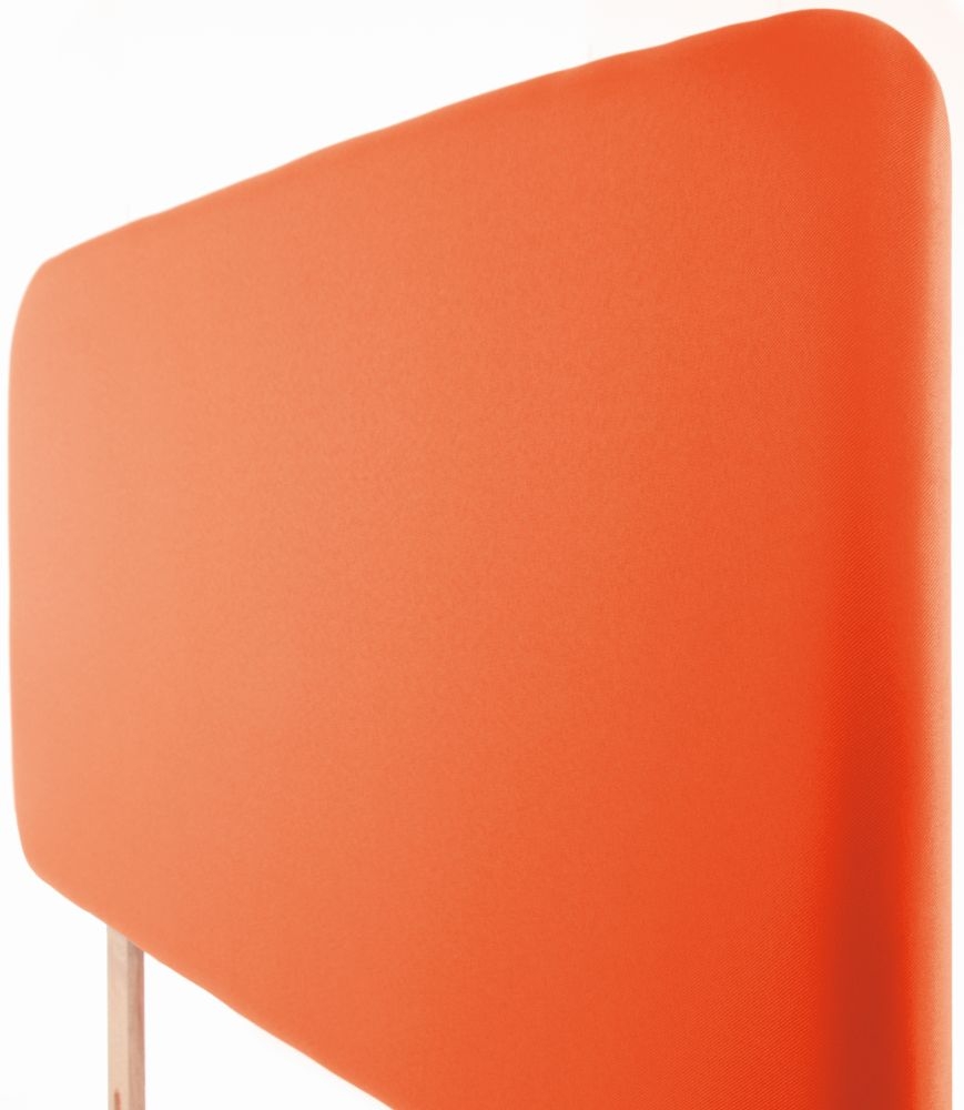 Product photograph of Starburst Orange Fabric Children Headboard from Choice Furniture Superstore.