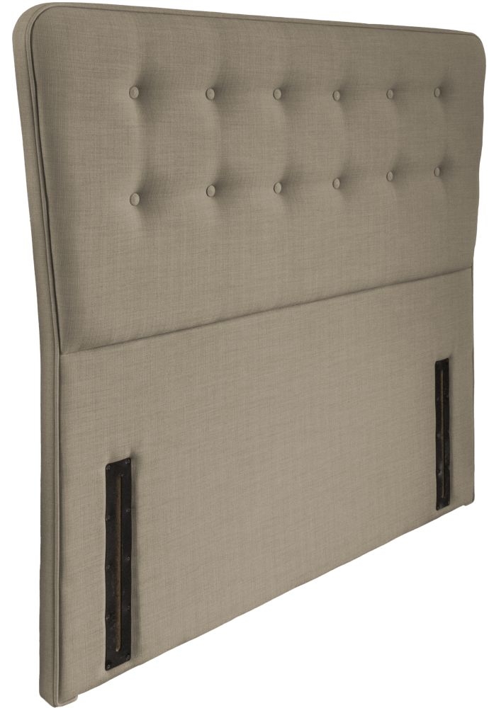 Product photograph of Manhattan Fudge Fabric Floor Standing Headboard from Choice Furniture Superstore.