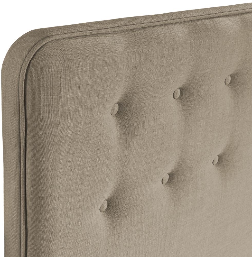 Product photograph of Manhattan Fudge Fabric Floor Standing Headboard from Choice Furniture Superstore.