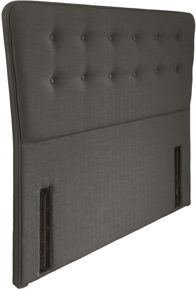 Product photograph of Manhattan Slate Fabric Floor Standing Headboard from Choice Furniture Superstore.