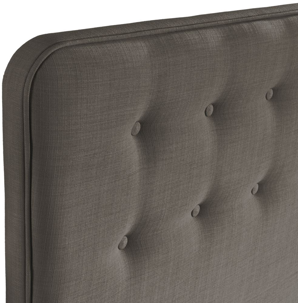 Product photograph of Manhattan Slate Fabric Floor Standing Headboard from Choice Furniture Superstore.