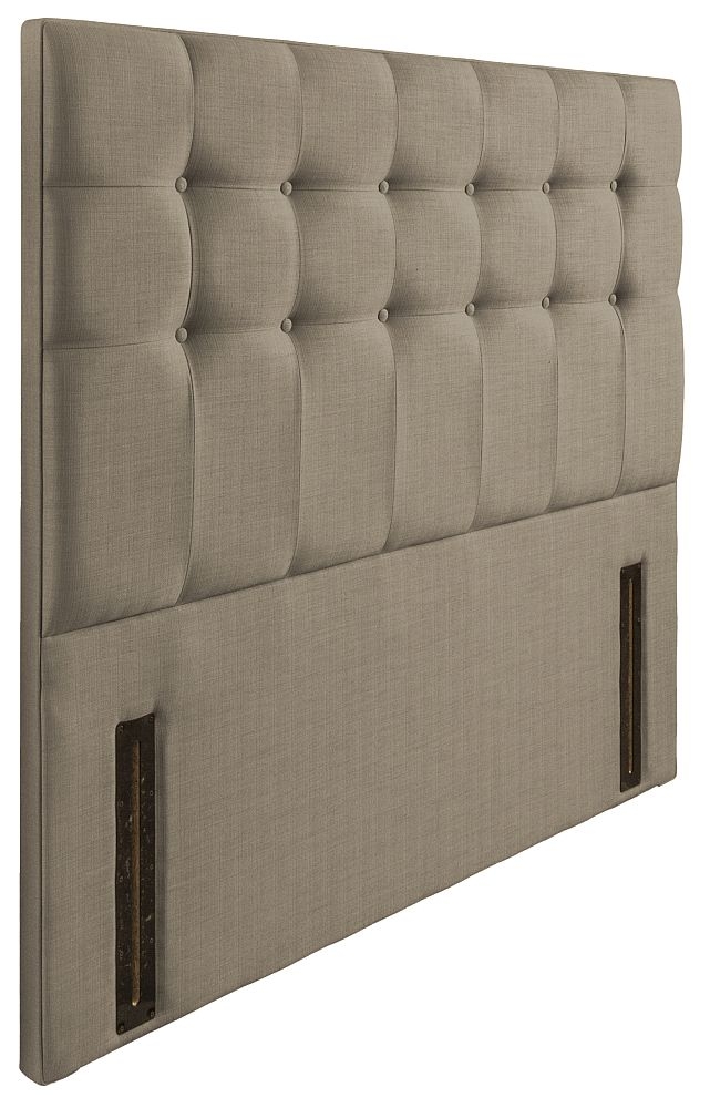 Product photograph of Ravello Fudge Floorstanding Fabric Headboard from Choice Furniture Superstore.