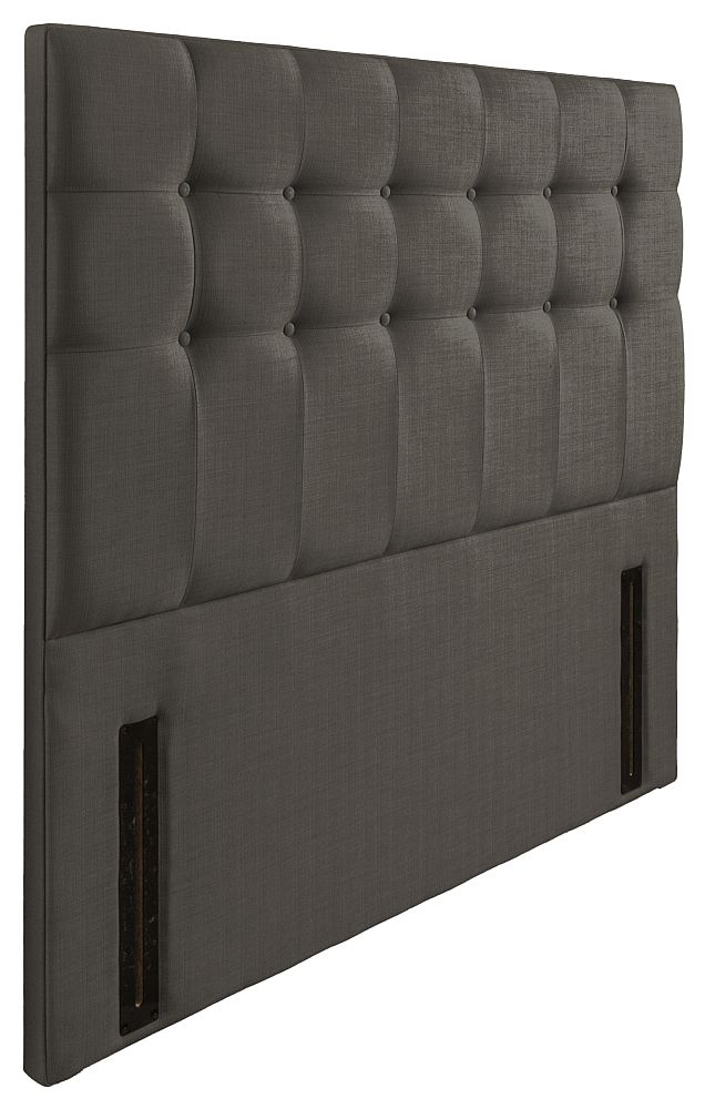 Product photograph of Ravello Slate Floorstanding Fabric Headboard from Choice Furniture Superstore.
