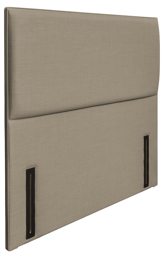 Product photograph of St Tropez Fudge Fabric Floor Standing Headboard from Choice Furniture Superstore.