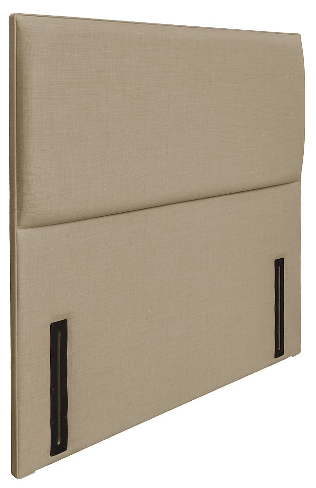 Product photograph of St Tropez Sand Floorstanding Fabric Headboard from Choice Furniture Superstore.