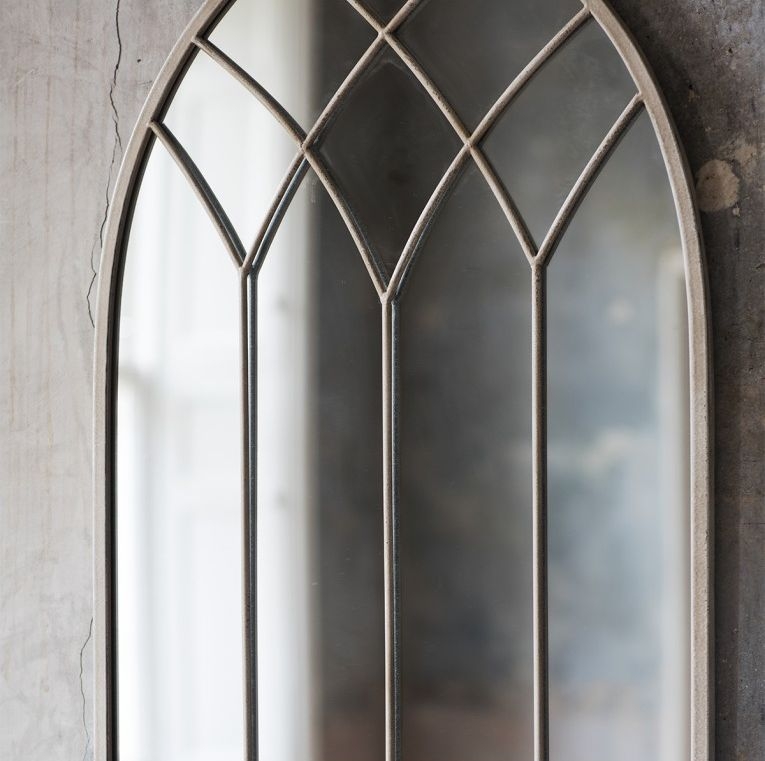 Product photograph of Jasmine Cream Window Mirror - 50cm X 95cm from Choice Furniture Superstore.