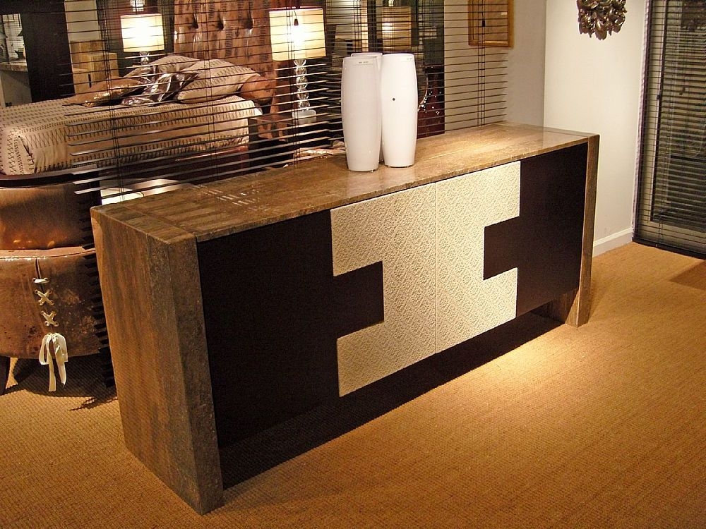 Product photograph of Stone International Puzzle Marble Buffet from Choice Furniture Superstore.
