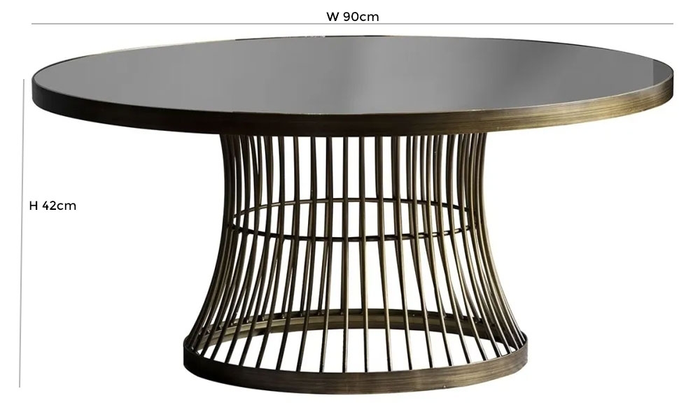 Product photograph of Stirling Coffee Table - Comes In Brown And Champagne from Choice Furniture Superstore.