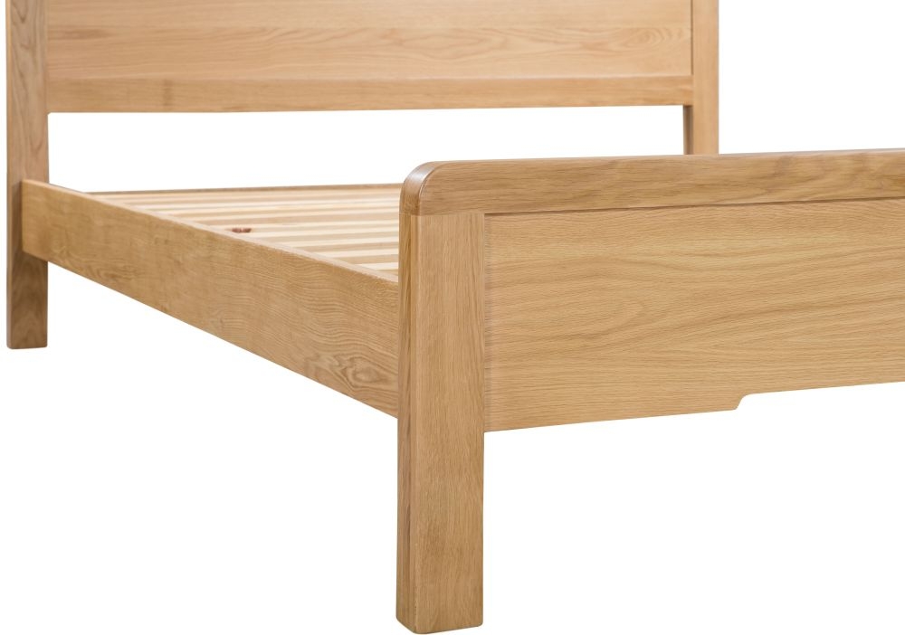 Julian Bowen Curve Oak Bed CFS Furniture UK