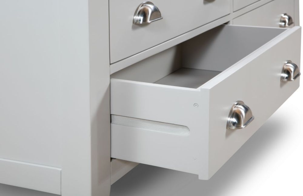 Product photograph of Richmond Grey Painted 6 Drawer Chest from Choice Furniture Superstore.