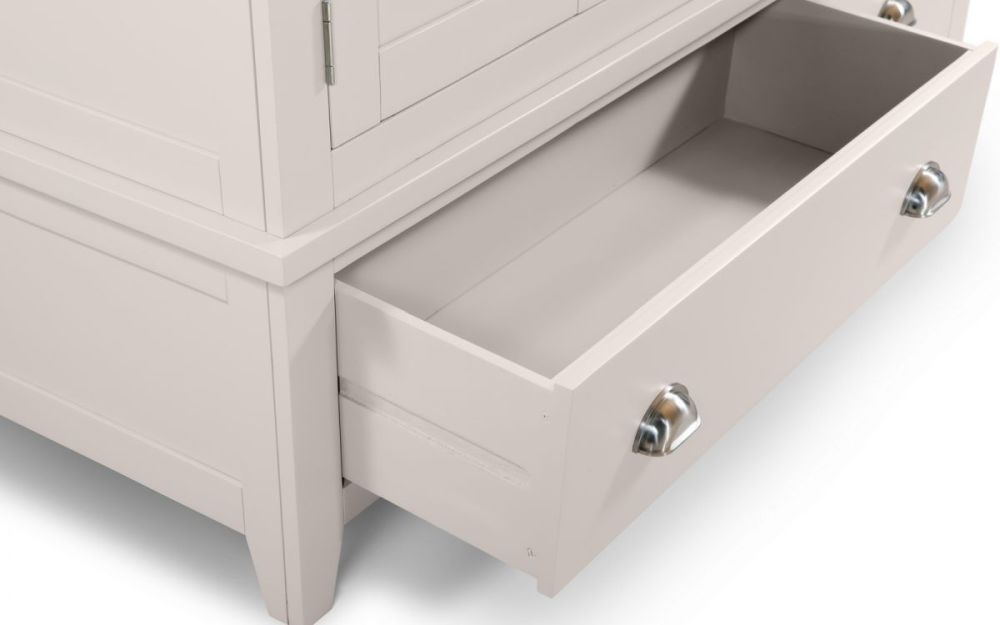 Product photograph of Richmond Grey 2 Door 1 Drawer Double Wardrobe from Choice Furniture Superstore.