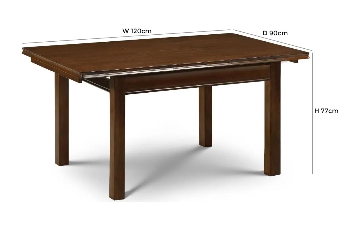 Product photograph of Canterbury Mahogany 4-6 Seater Extending Dining Table from Choice Furniture Superstore.