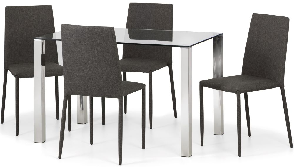 Product photograph of Jazz Stacking Slate Grey Dining Chair Sold In Pairs from Choice Furniture Superstore.