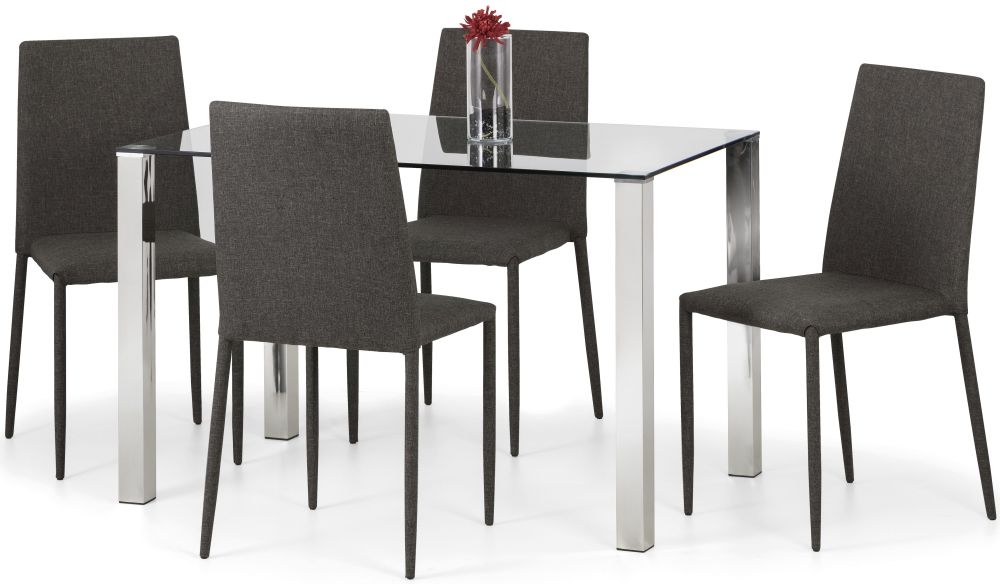Product photograph of Jazz Stacking Slate Grey Dining Chair Sold In Pairs from Choice Furniture Superstore.