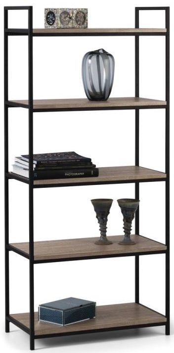 Product photograph of Tribeca Sonoma Oak Tall Bookcase from Choice Furniture Superstore.