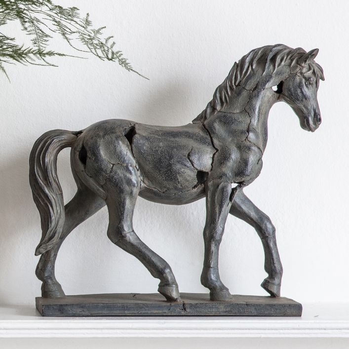 Product photograph of Bexley Antique Horse Statue Ornament from Choice Furniture Superstore.