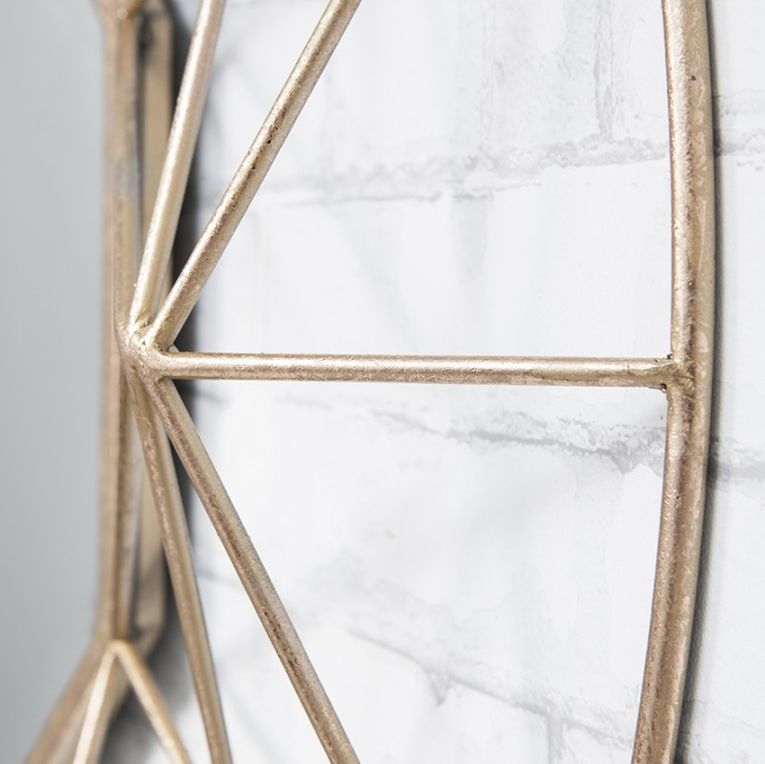 Product photograph of Andromeda Gold Octagon Mirror - 88 5cm X 88 5cm from Choice Furniture Superstore.