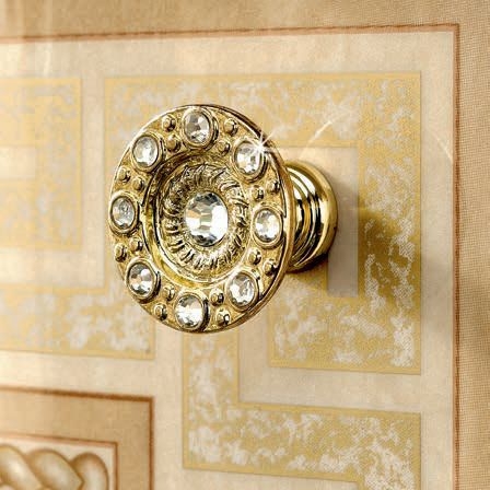 Product photograph of Camel Aida Ivory Italian Corner Dispaly Cabinet from Choice Furniture Superstore.