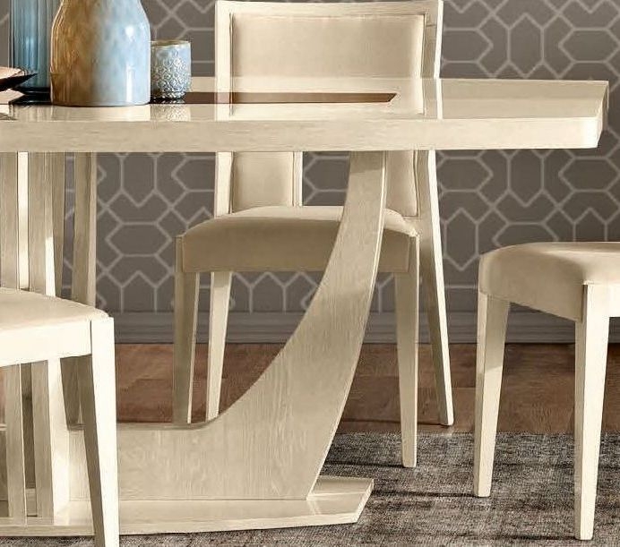 Product photograph of Camel Ambra Day Sand Birch Italian Large Extending Dining Table And 6 Chairs from Choice Furniture Superstore.