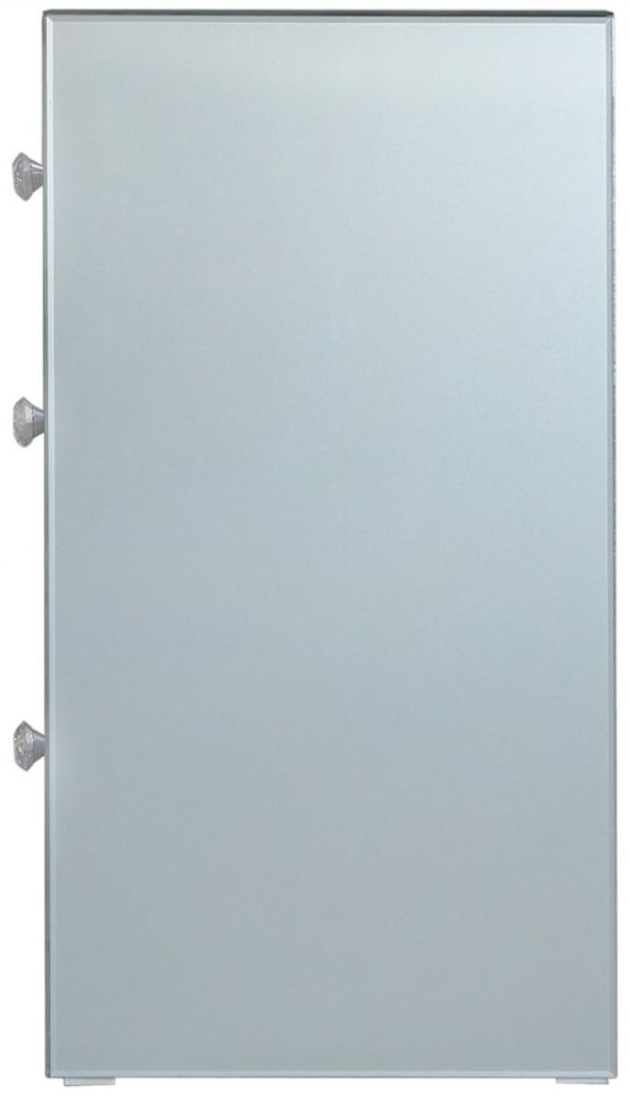Manhattan Grey Glass Double Pedestal Dressing Table