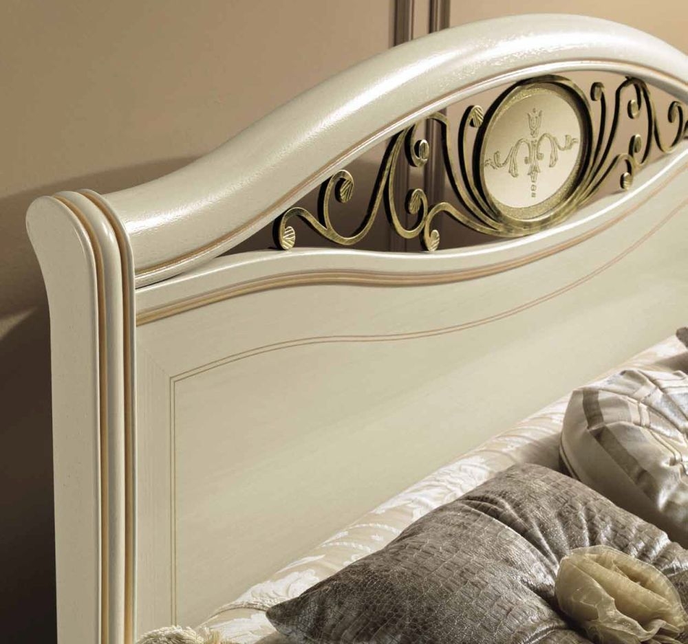 Product photograph of Camel Siena Ivory Italian Ferro Bed - Sizes Available from Choice Furniture Superstore.