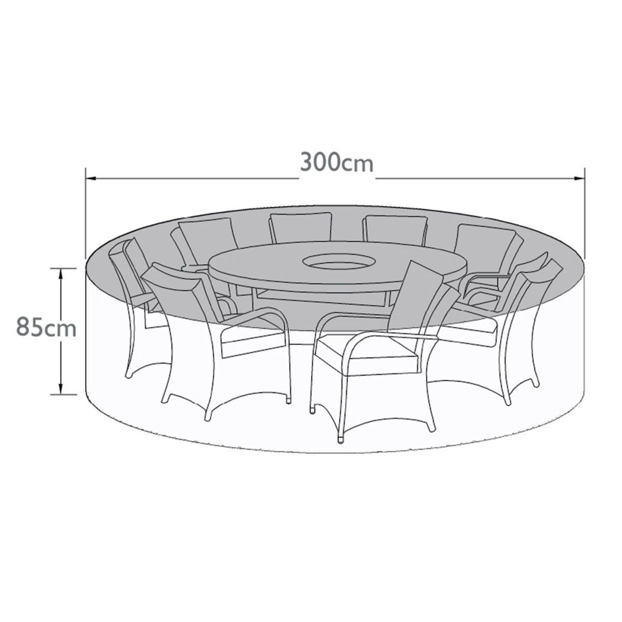 Product photograph of Maze Outdoor Cover For 8 Seat Round Dining Set from Choice Furniture Superstore.
