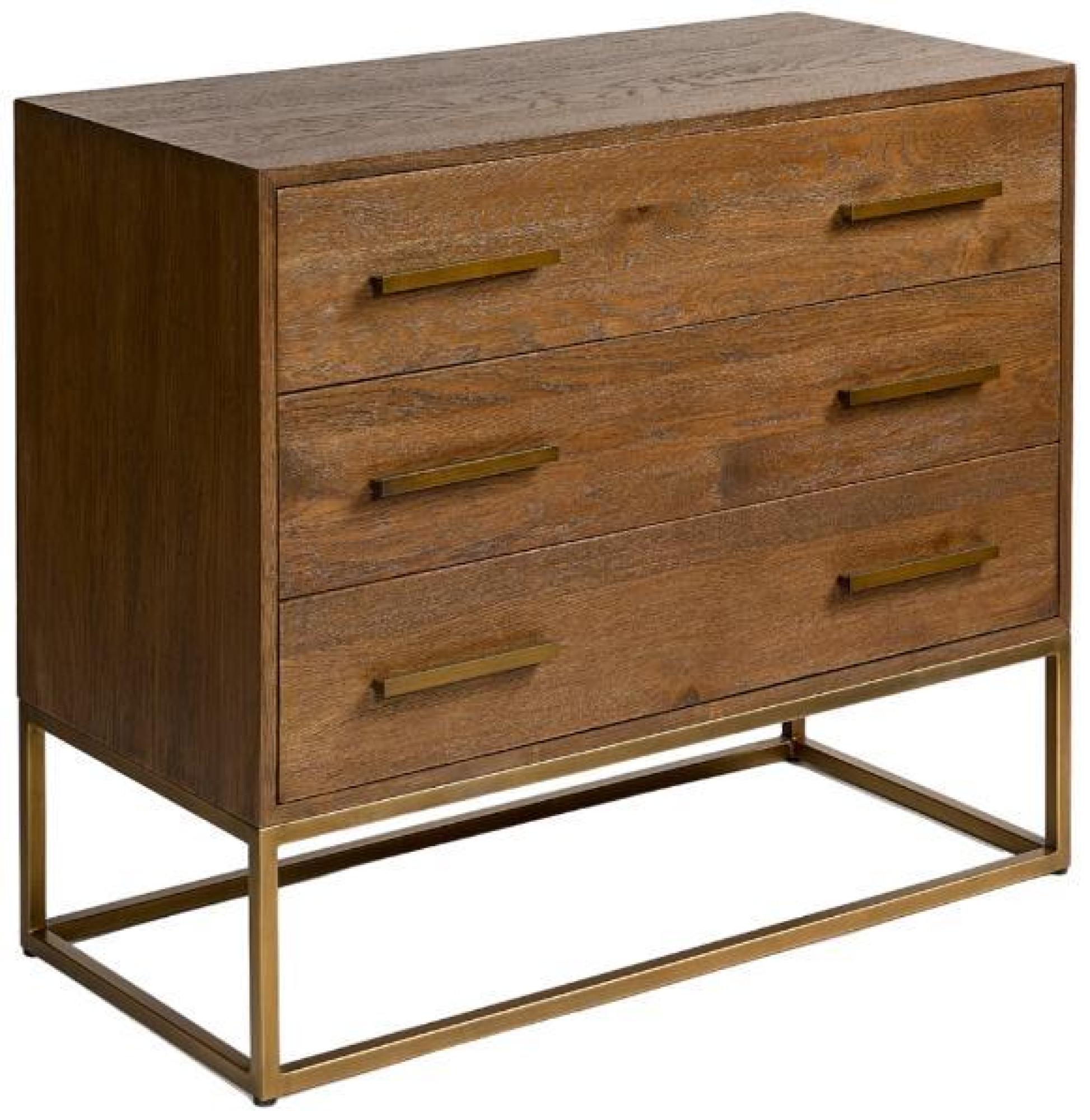 Product photograph of Crisal Decoracion Oak Wood 3 Drawer Chest from Choice Furniture Superstore.