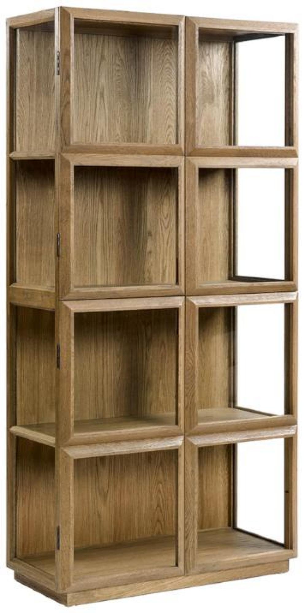 Product photograph of Crisal Decoracion Oak Wood 8 Door Showcase from Choice Furniture Superstore.