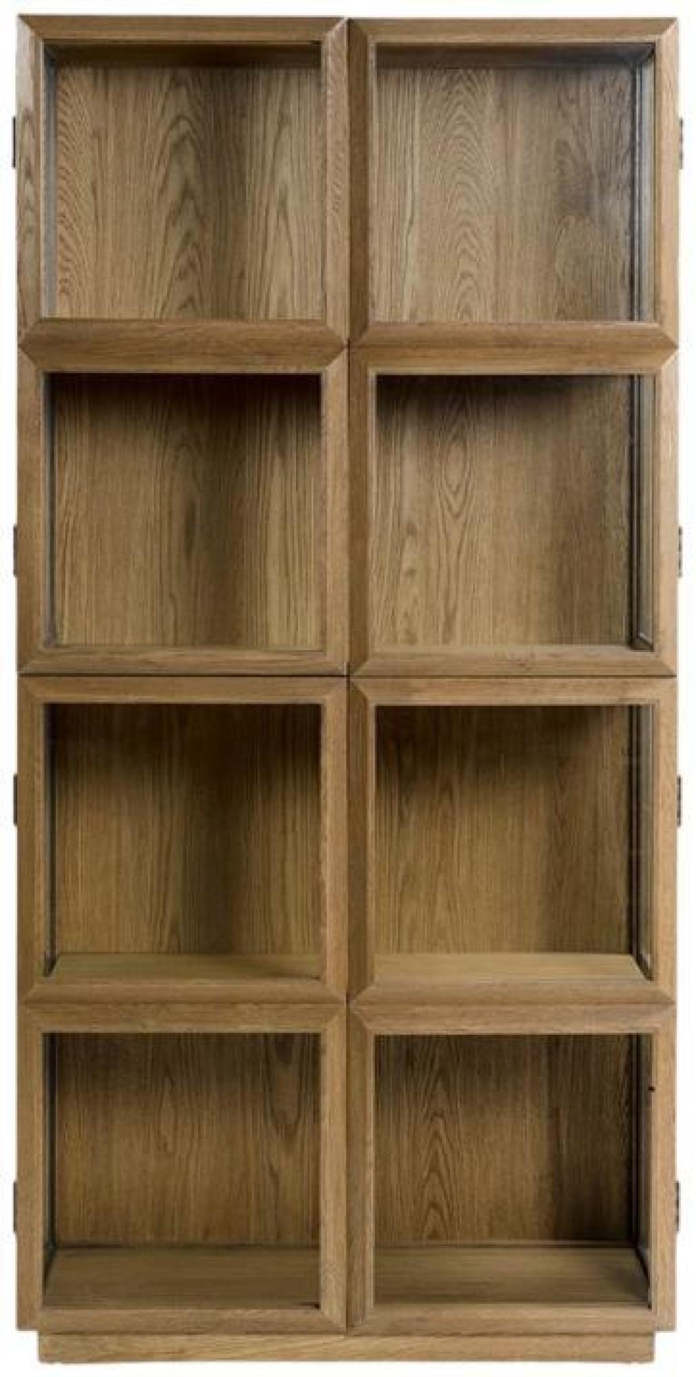 Product photograph of Crisal Decoracion Oak Wood 8 Door Showcase from Choice Furniture Superstore.