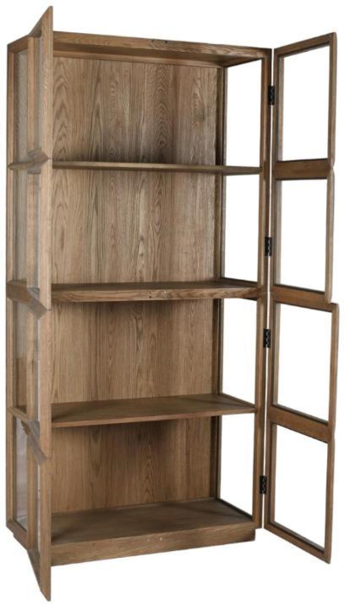 Product photograph of Crisal Decoracion Oak Wood 8 Door Showcase from Choice Furniture Superstore.