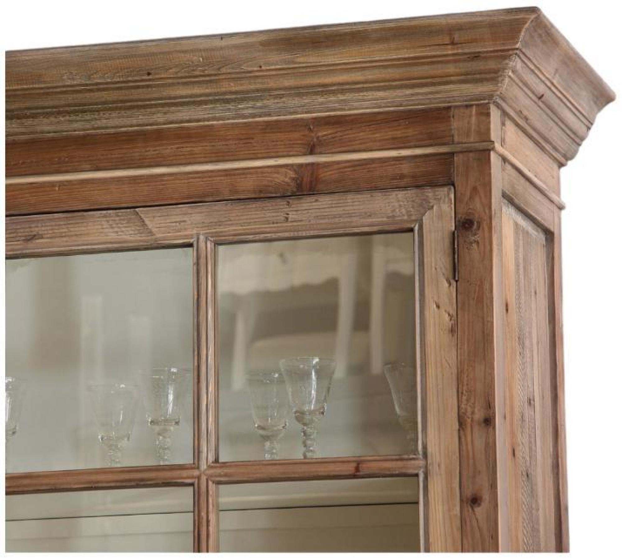 Product photograph of Oak Wood Display Case from Choice Furniture Superstore.