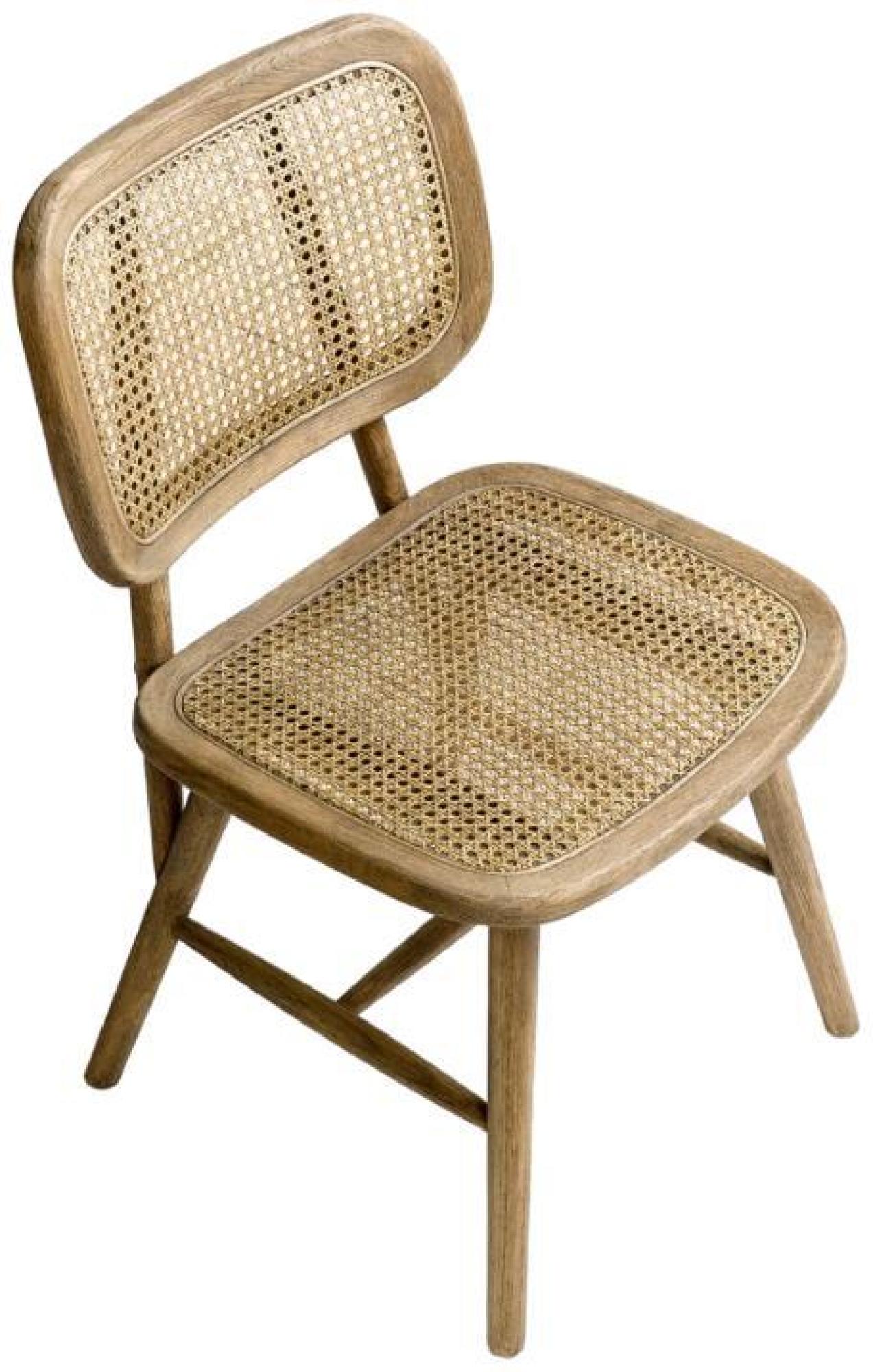 Product photograph of Crisal Decoracion Natural Oak Grid Dining Chair Sold In Pairs from Choice Furniture Superstore.