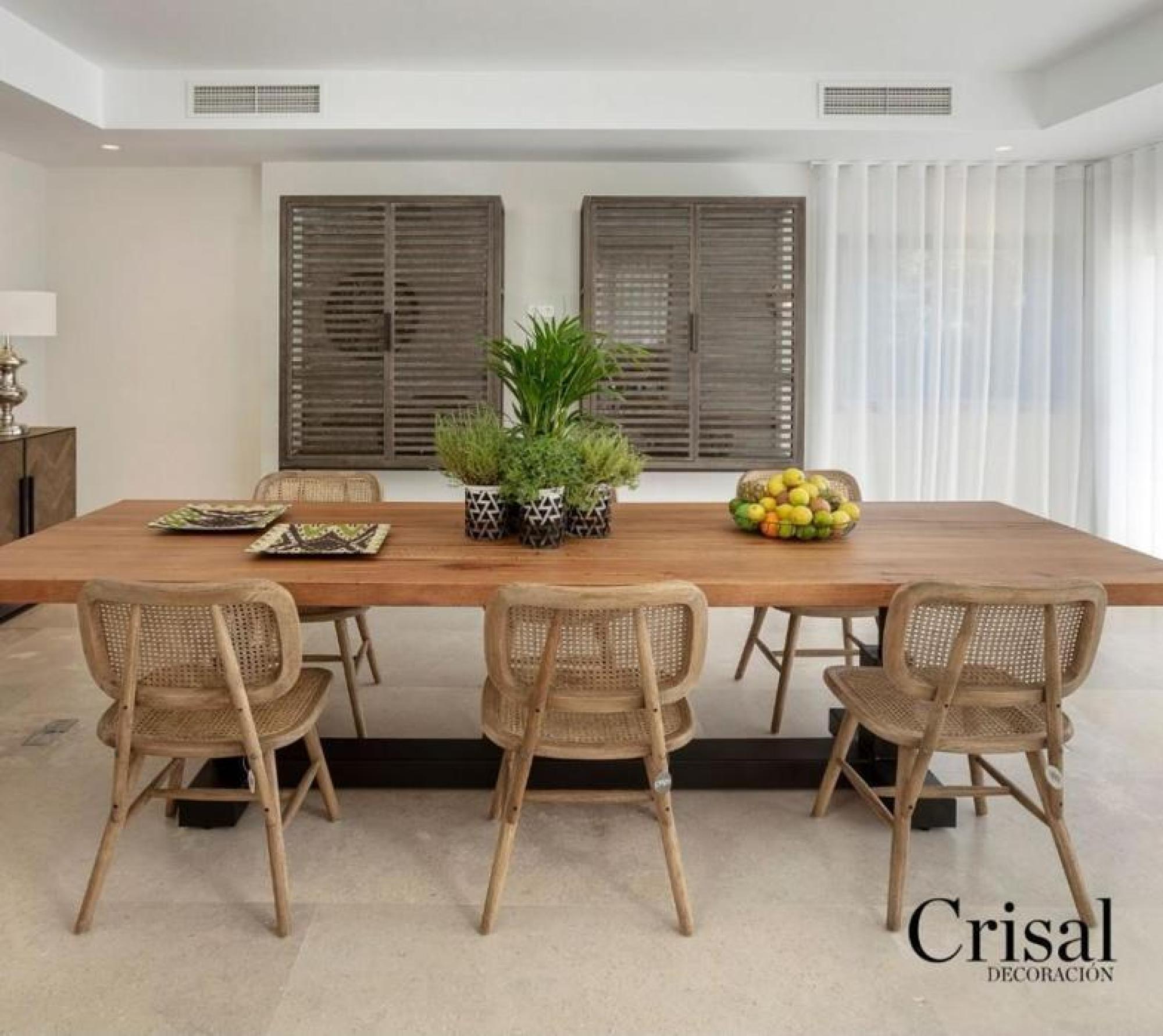 Product photograph of Crisal Decoracion Natural Oak Grid Dining Chair Sold In Pairs from Choice Furniture Superstore.