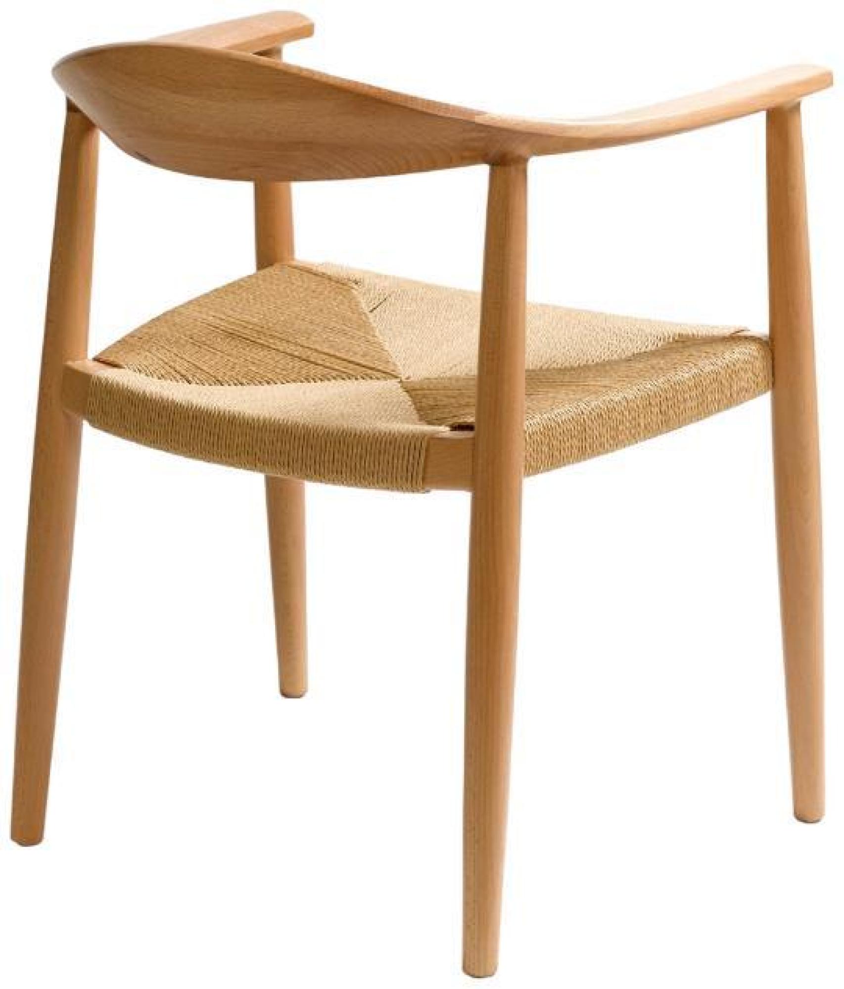Product photograph of Natural Rope Seat Armrests Dining Chair Sold In Pairs from Choice Furniture Superstore.