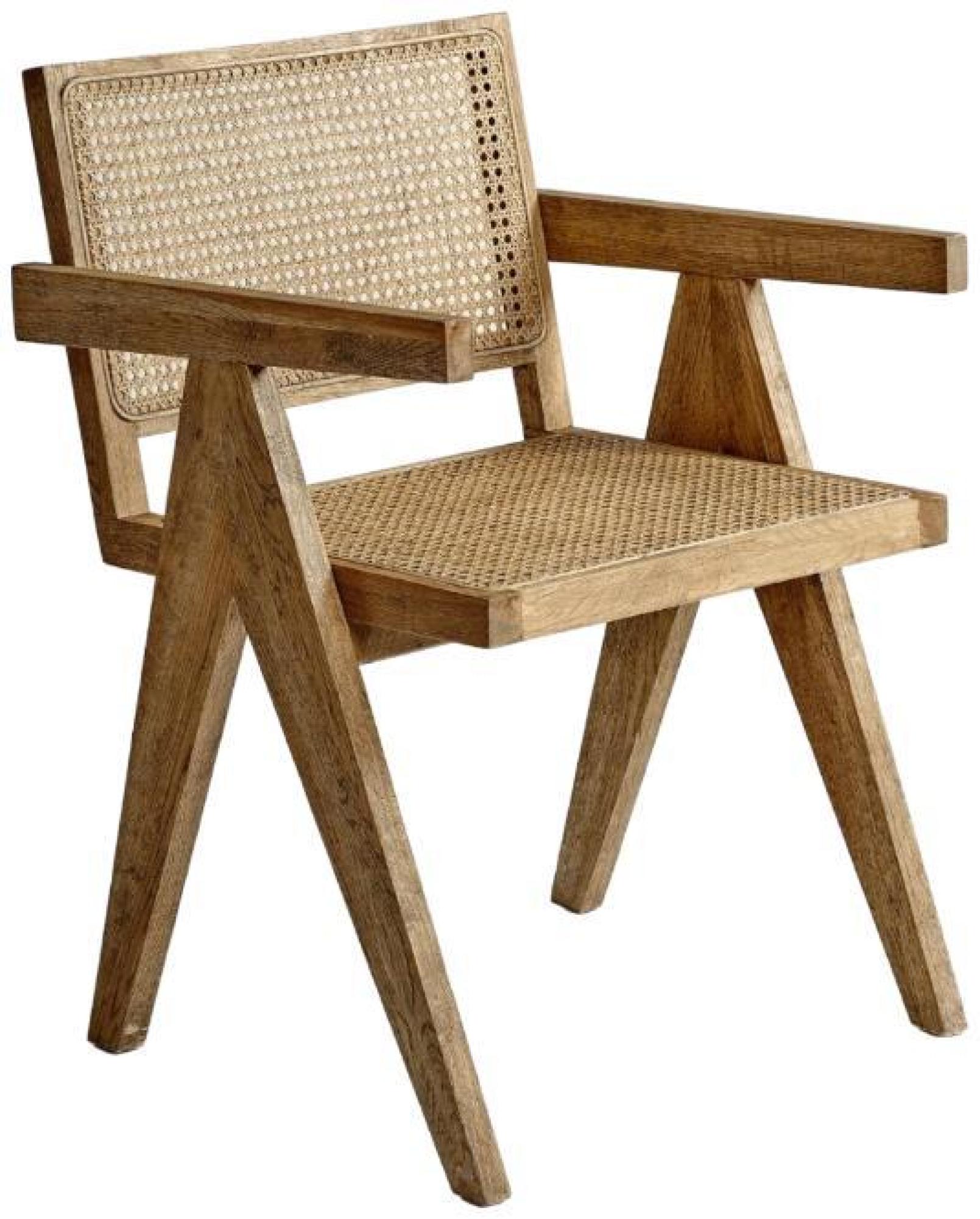 Product photograph of Crisal Decoracion Natural Oak Mesh Rattan Dining Chair Sold In Pairs from Choice Furniture Superstore.