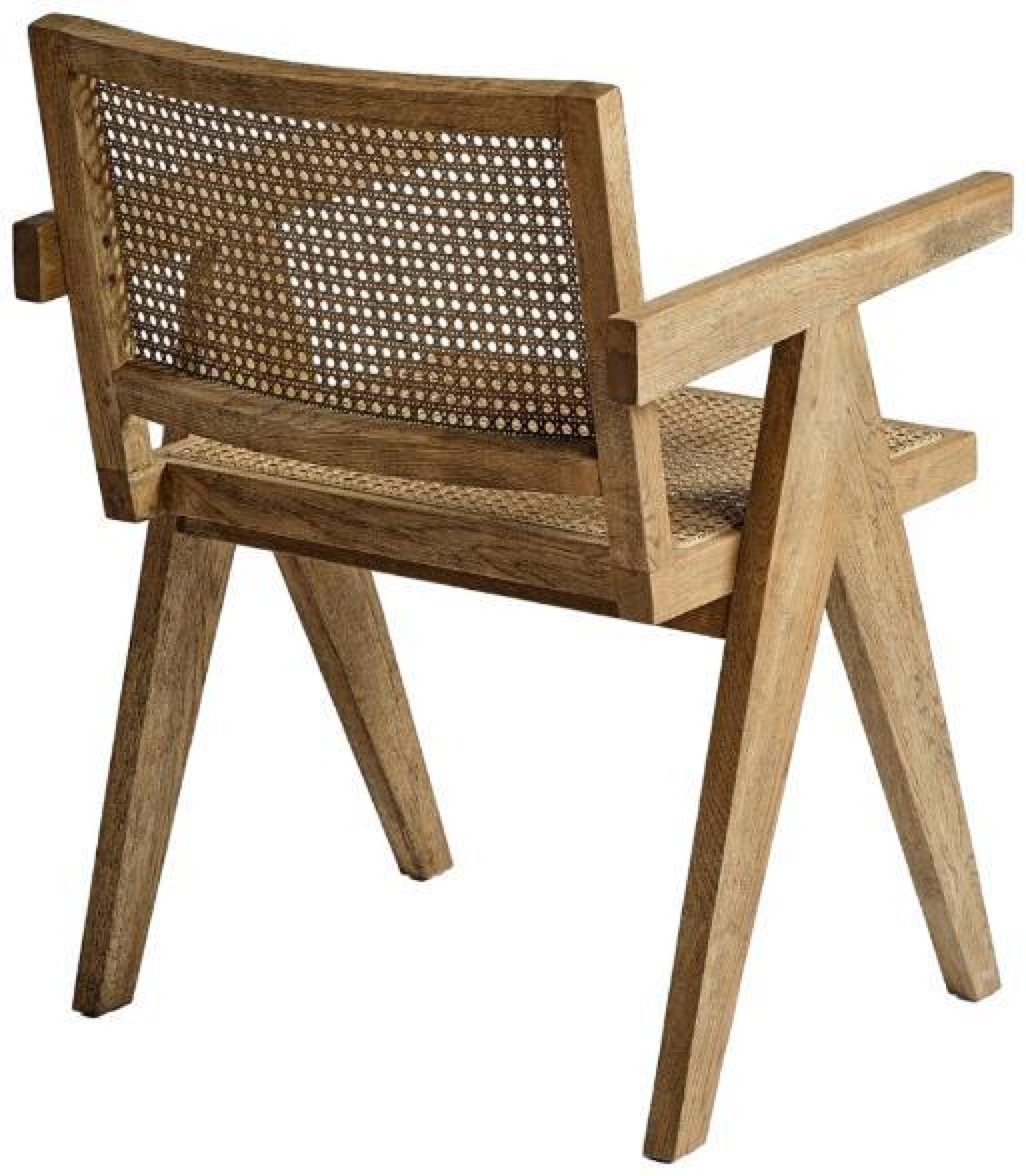 Product photograph of Natural Oak Mesh Rattan Dining Chair Sold In Pairs from Choice Furniture Superstore.