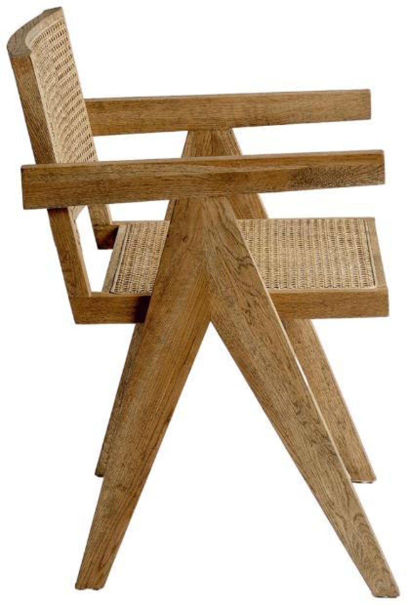 Product photograph of Natural Oak Mesh Rattan Dining Chair Sold In Pairs from Choice Furniture Superstore.