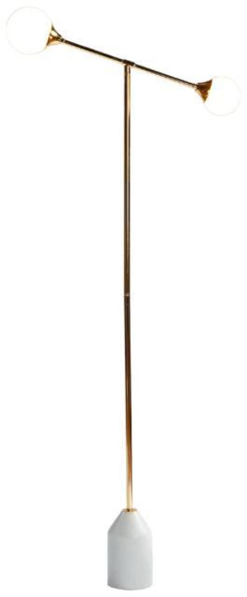 Product photograph of Crisal Decoracion Gold Metal Floor Lamp from Choice Furniture Superstore.