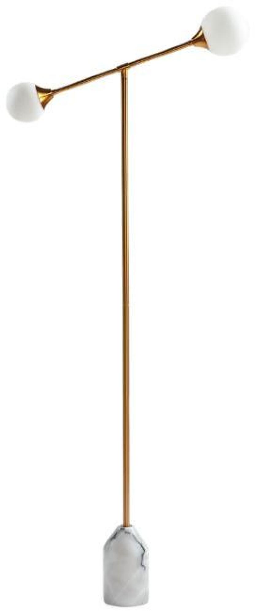 Product photograph of Gold Metal Floor Lamp from Choice Furniture Superstore.