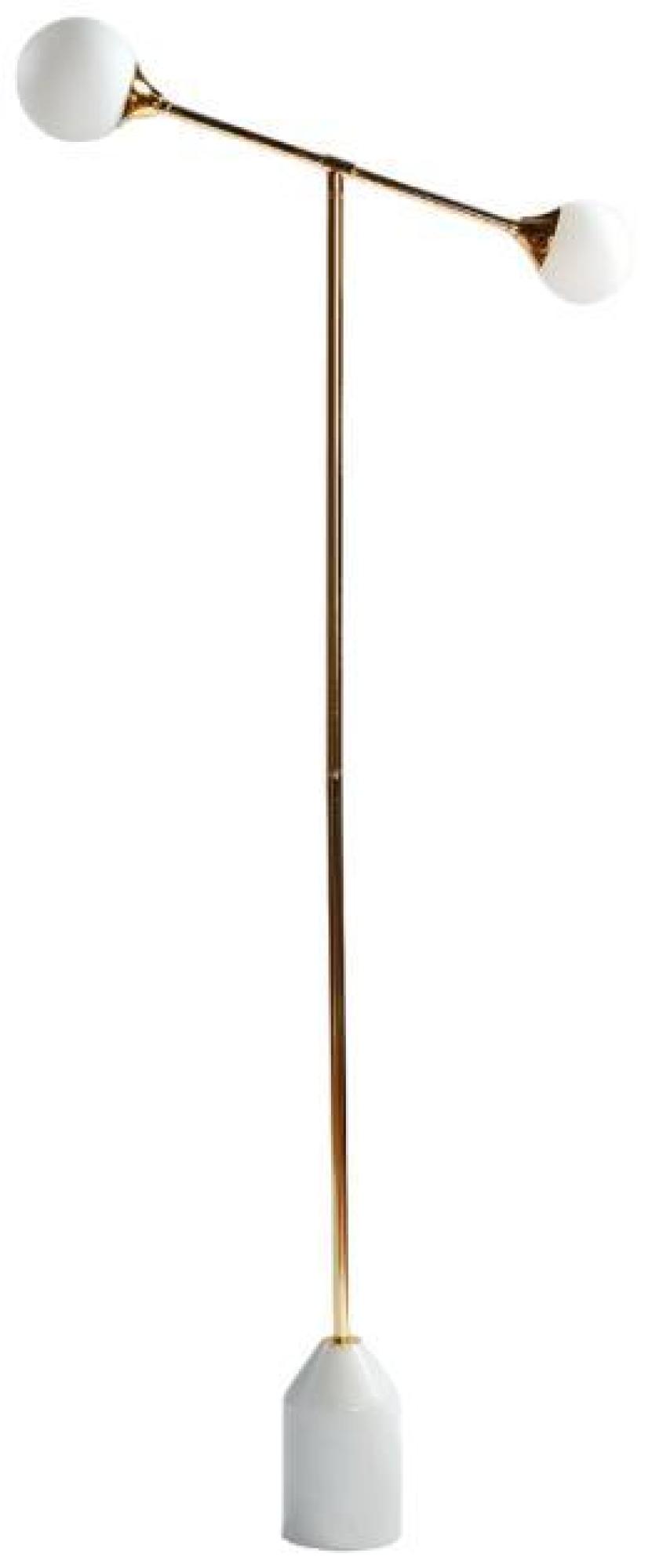 Product photograph of Crisal Decoracion Gold Metal Floor Lamp from Choice Furniture Superstore.