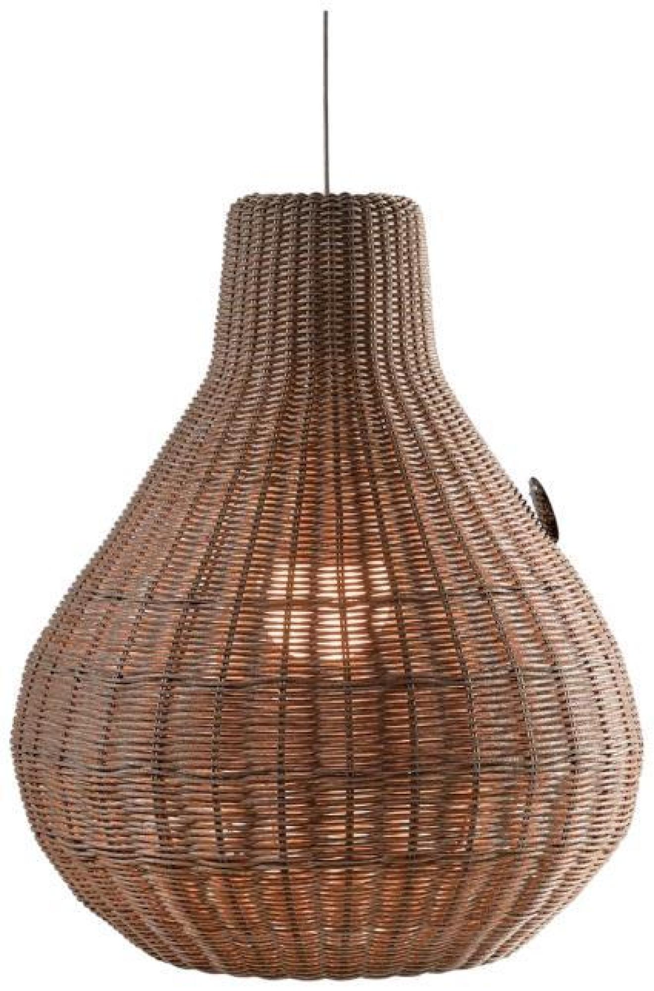 Product photograph of Crisal Decoracion Light Linen Round Outdoor Lampshade from Choice Furniture Superstore.