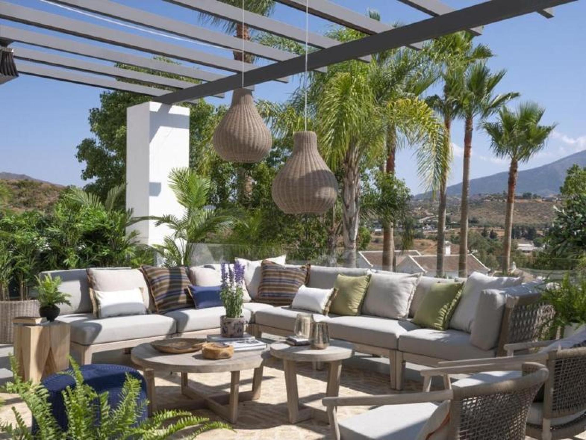 Product photograph of Crisal Decoracion Light Linen Round Outdoor Lampshade from Choice Furniture Superstore.