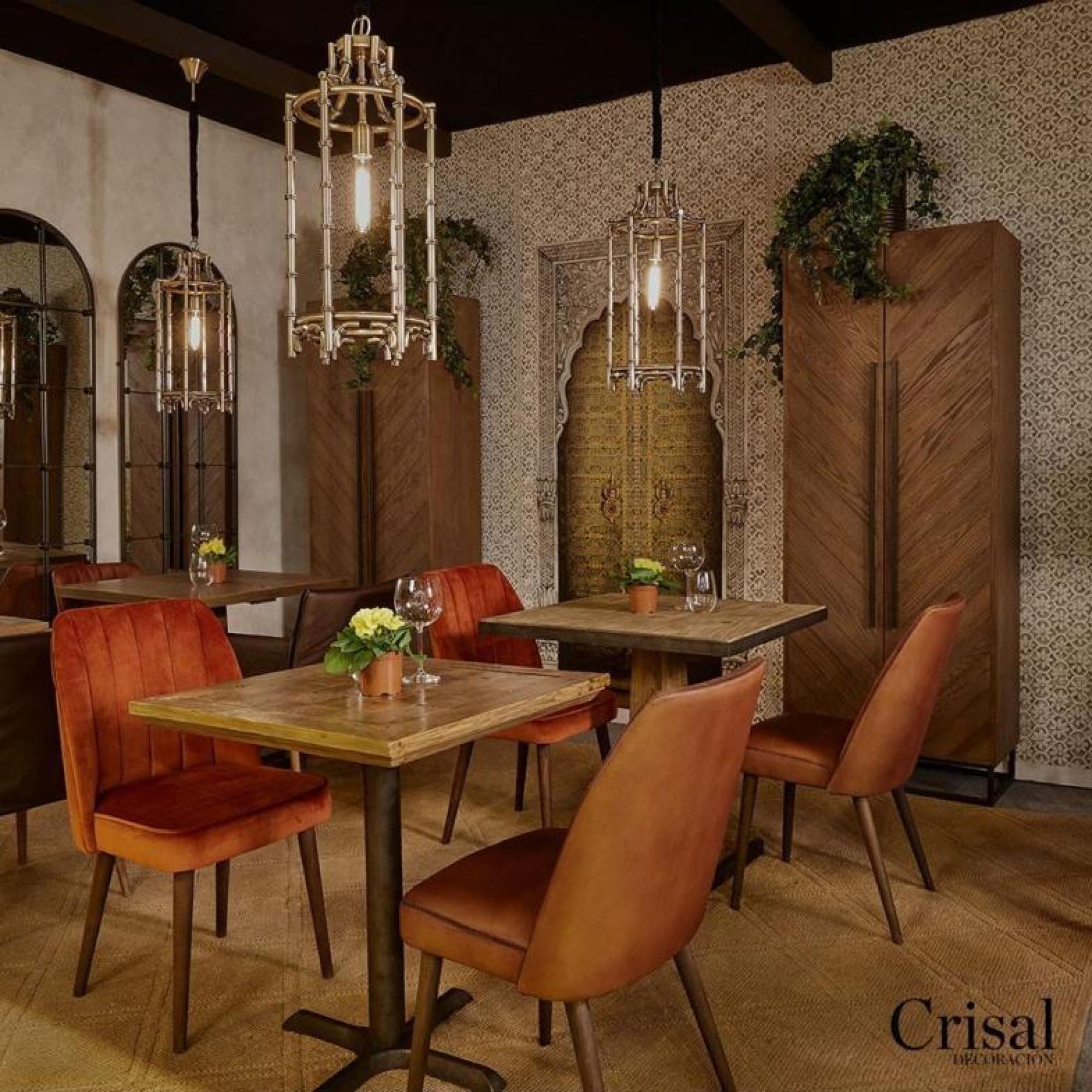 Product photograph of Crisal Decoracion Antique Gold Metal Ceiling Lamp from Choice Furniture Superstore.