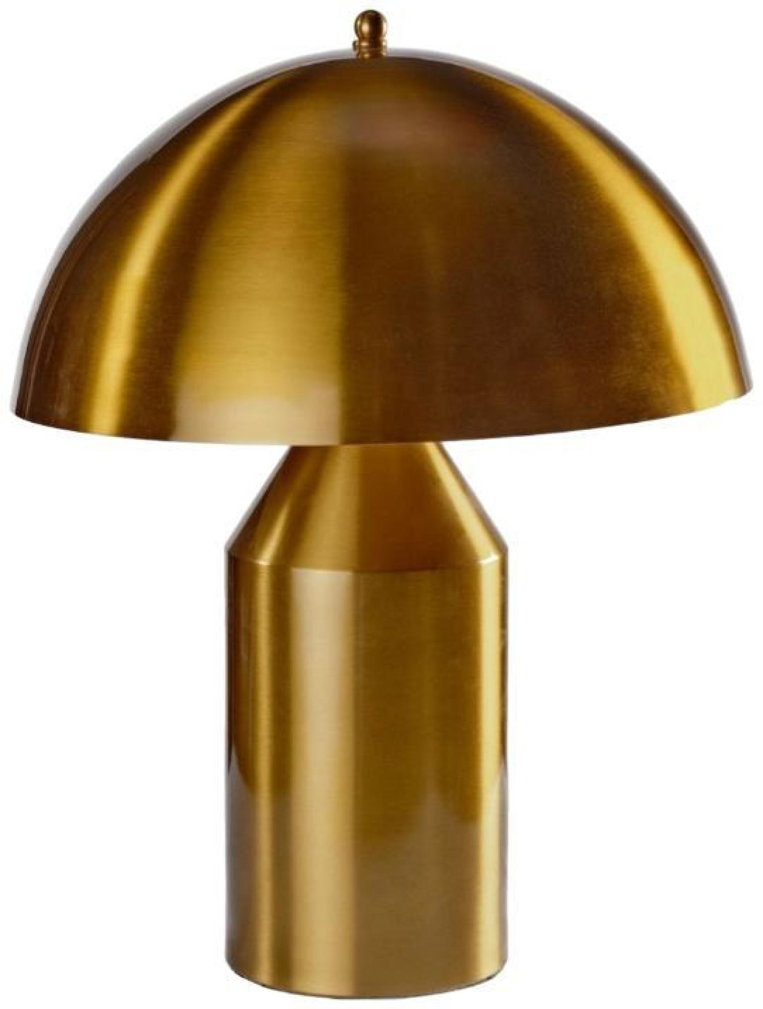 Product photograph of Antique Gold Metal Semi Sphere Table Lamp from Choice Furniture Superstore.