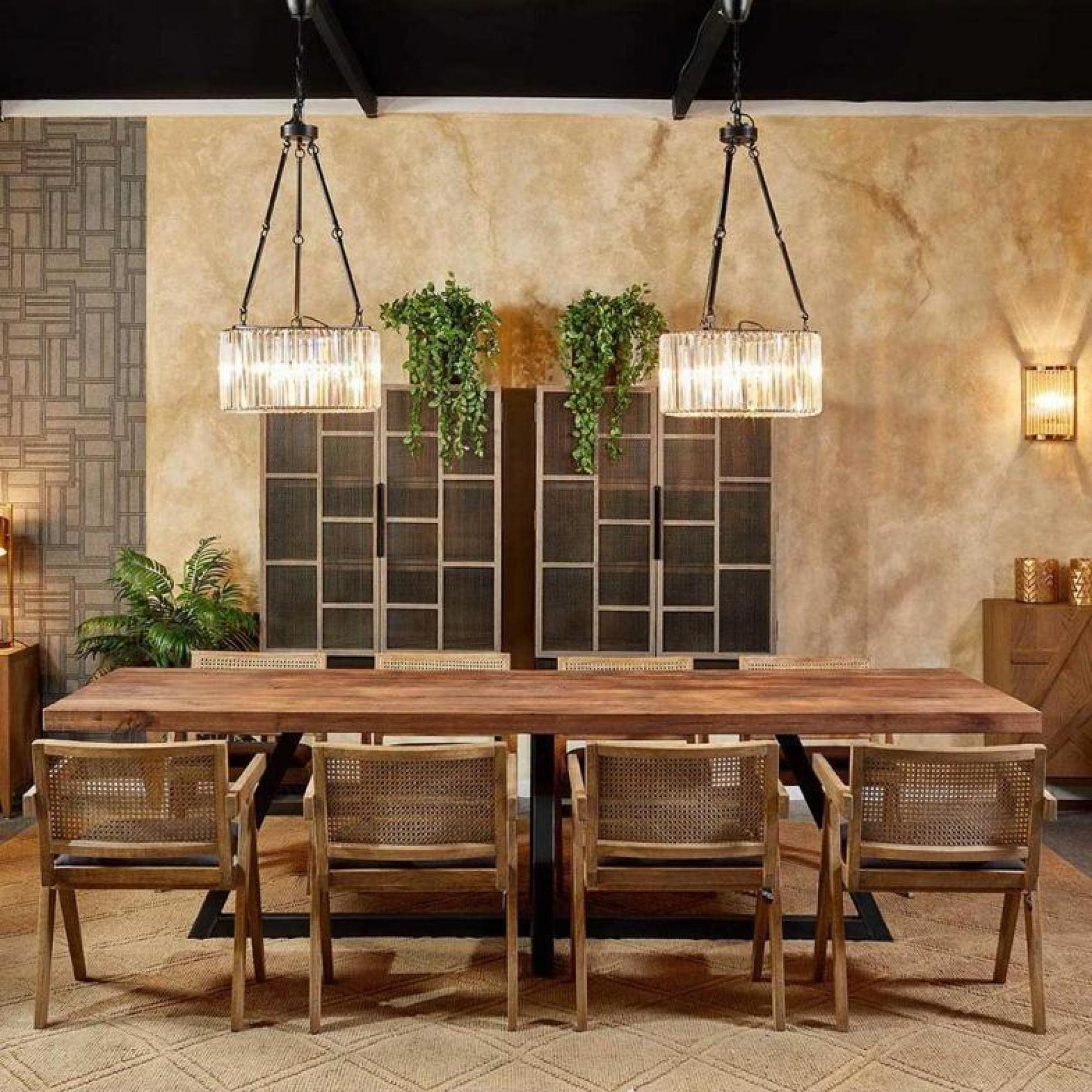 Product photograph of Crisal Decoracion Black Metal Pendant Lamp from Choice Furniture Superstore.