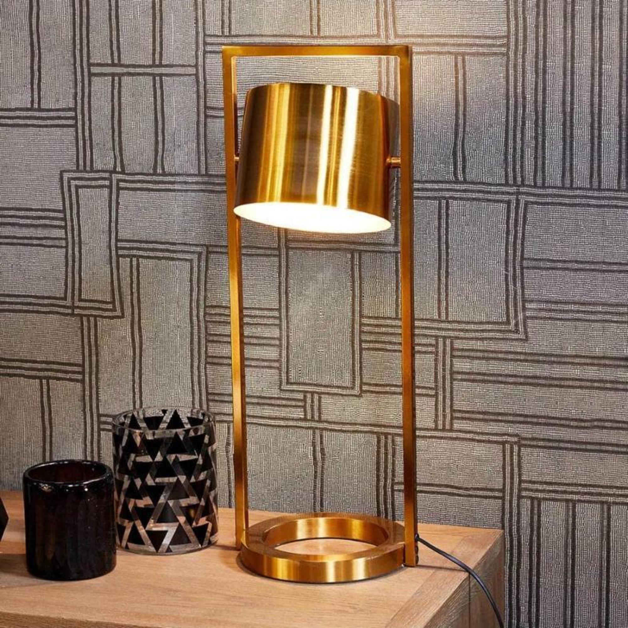 Product photograph of Antique Gold Metal 1 Bulb Table Lamp from Choice Furniture Superstore.