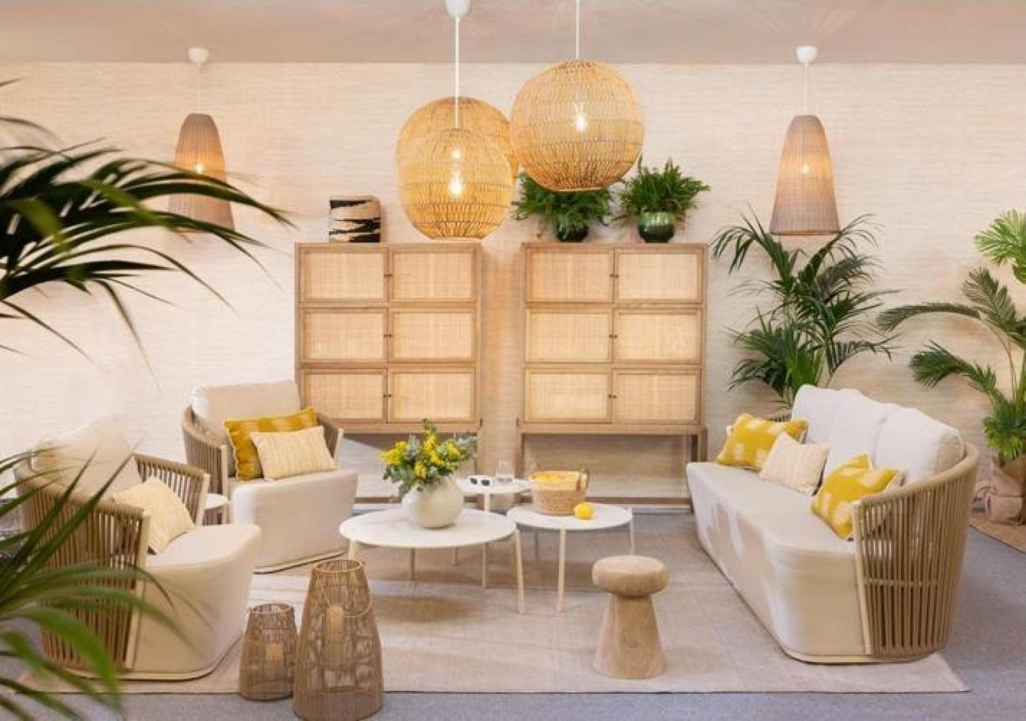 Product photograph of Crisal Decoracion Natural Synthetic Rattan Lampshade - 60cm from Choice Furniture Superstore.