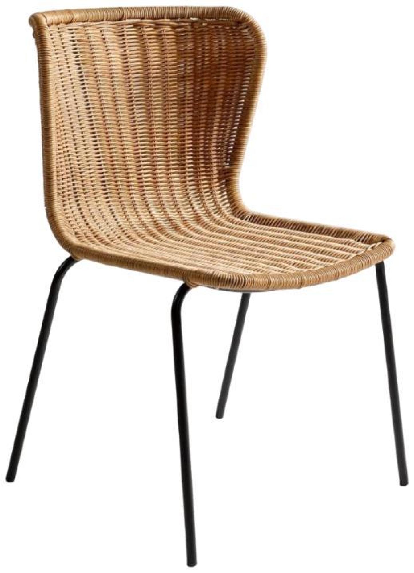 Product photograph of Rattan Stackable Leg Chair Sold In Pairs from Choice Furniture Superstore.