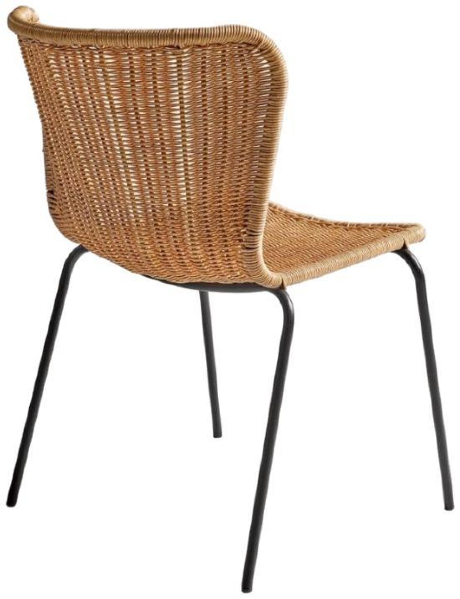 Product photograph of Rattan Stackable Leg Chair Sold In Pairs from Choice Furniture Superstore.