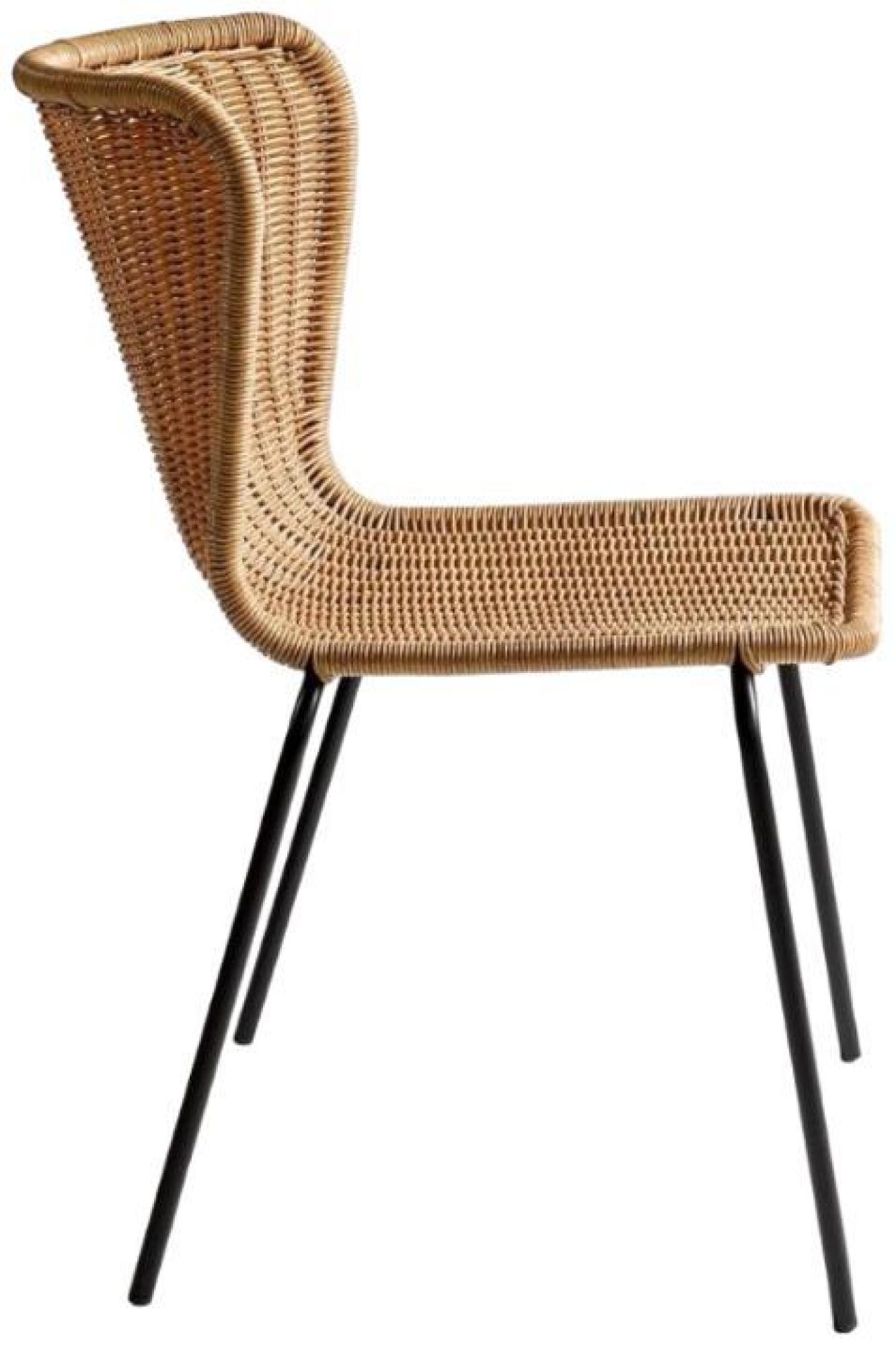 Product photograph of Rattan Stackable Leg Chair Sold In Pairs from Choice Furniture Superstore.